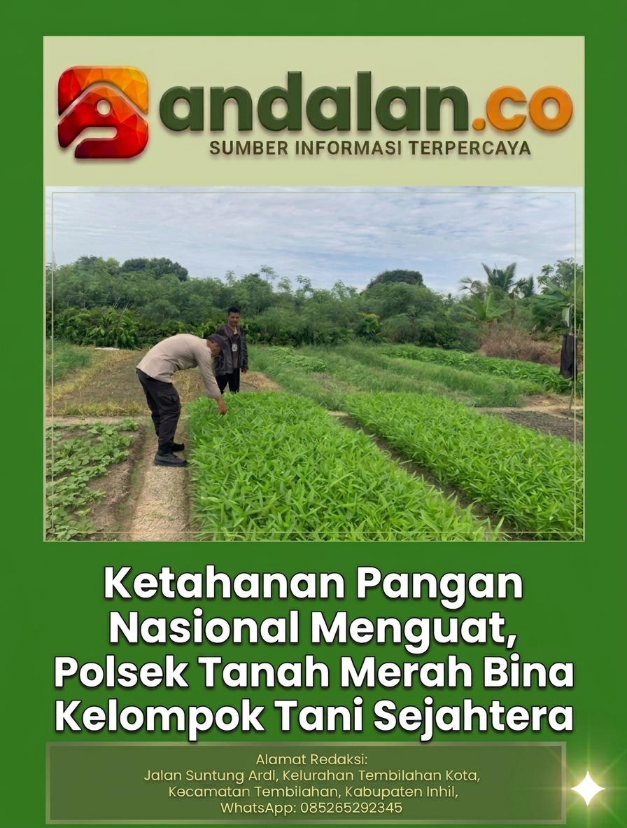 Ketahanan Pangan Nasional Menguat, Polsek Tanah Merah Bina Kelompok Tani Sejahtera