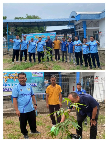 KSOP Kelas IV Tembilahan dan Pelindo Gelar Penanaman Pohon di Pelabuhan Tembilahan