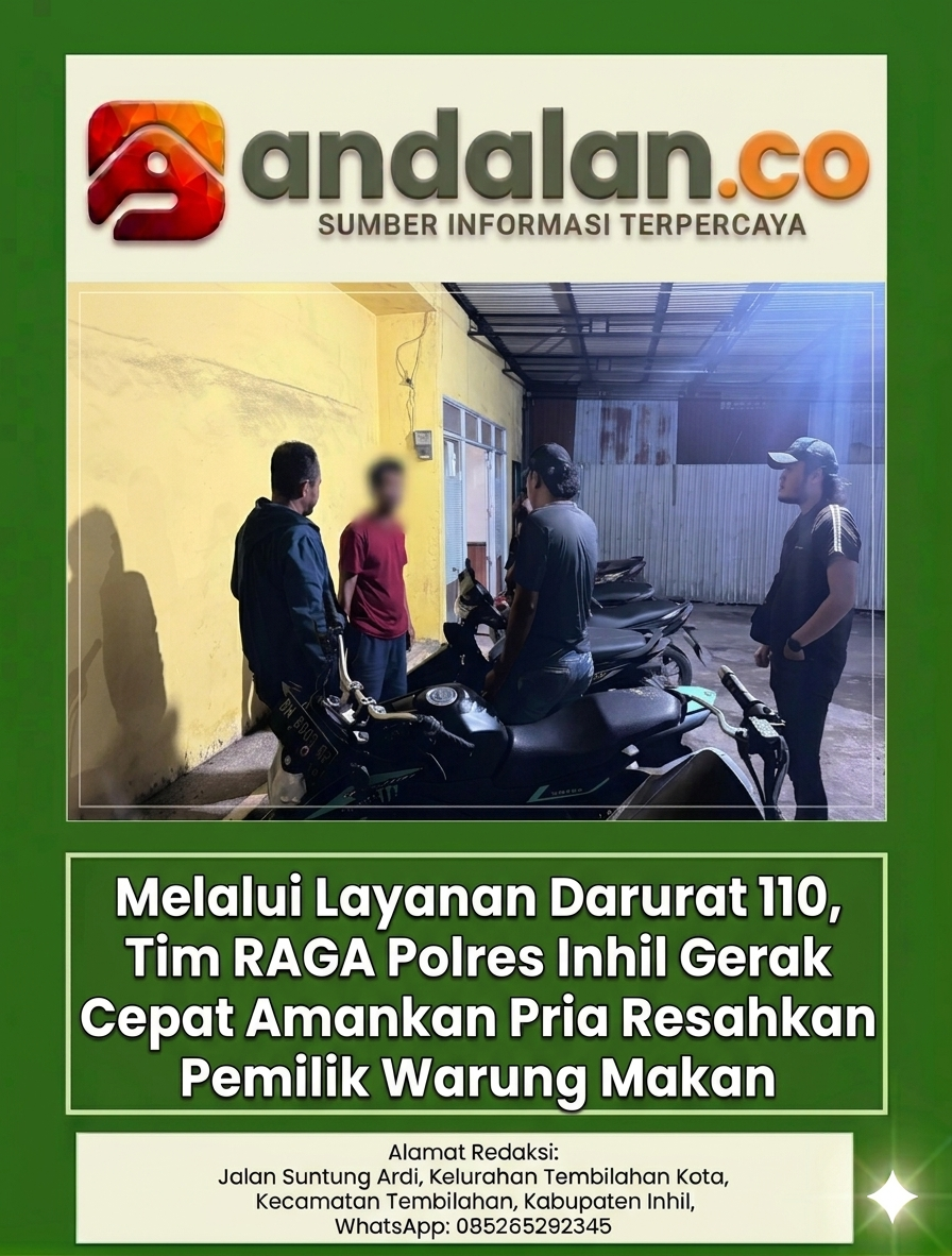 Melalui Layanan Darurat 110, Tim RAGA Polres Inhil Gerak Cepat Amankan Pria Resahkan Pemilik Warung Makan