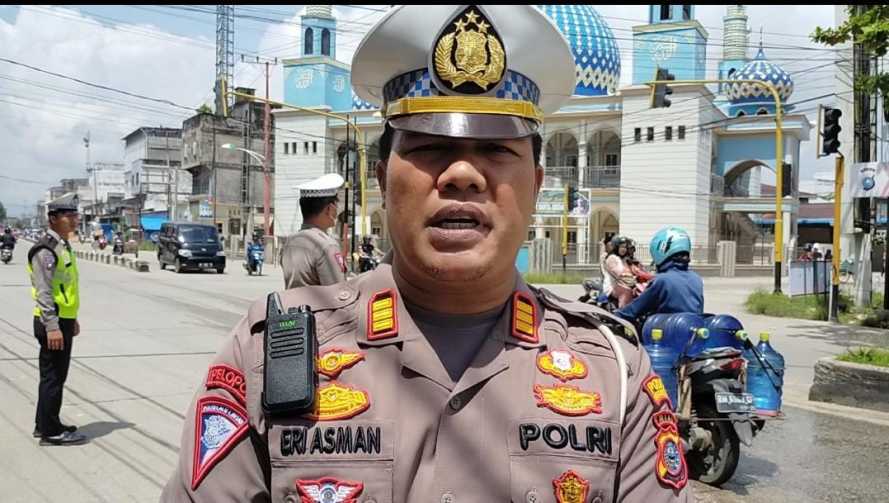 Satlantas Polres Inhil Berikan Himbauan Kepada Penjual dan Pengguna Sepeda Listrik