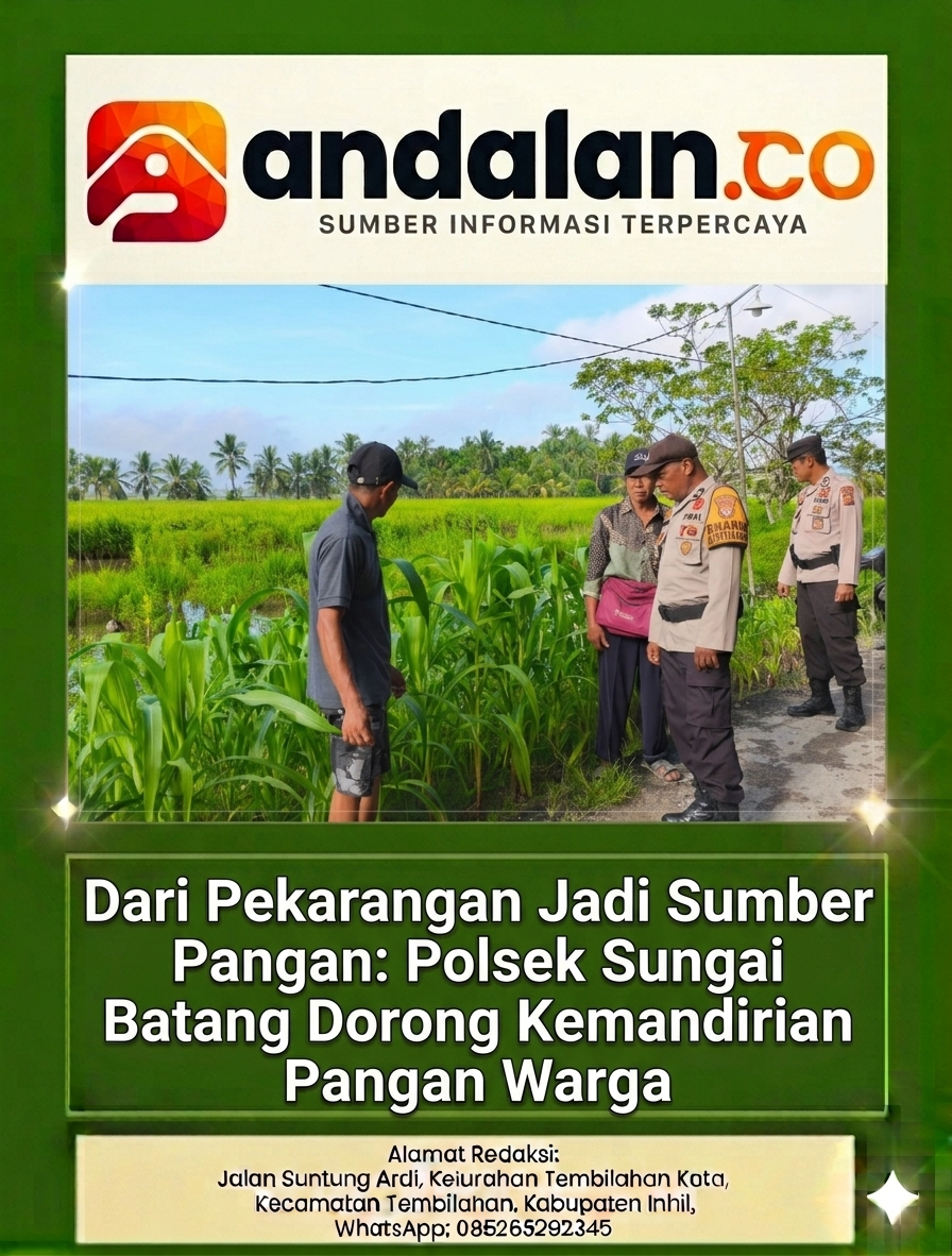 Dari Pekarangan Jadi Sumber Pangan: Polsek Sungai Batang Dorong Kemandirian Pangan Warga